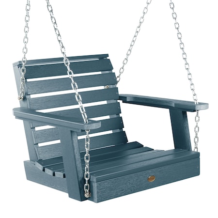 Highwood Usa Weatherly Single Seat Swing Outdoor Furniture for Patio, Backyard, Garden AD-PORW3-NBE